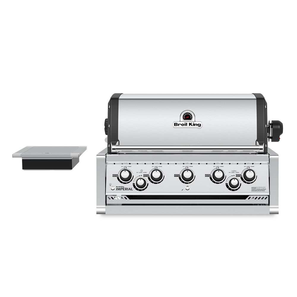 Broil King Imperial 590 5-Burner Built-In Gas Grill - With Rotisserie & Side Burner - Stainless Steel - 958084 LP / 958087 NG