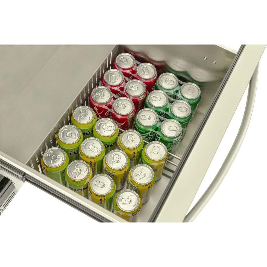 Blaze 23.5" Outdoor Rated Double Drawer Refrigerator | 5.1 Cu. Ft. Stainless Steel