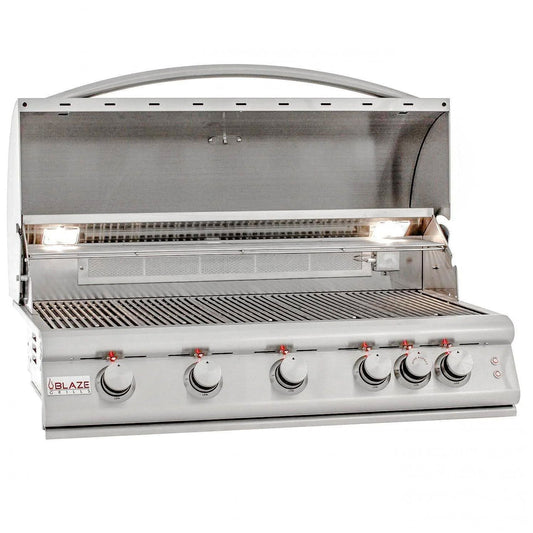 Blaze Premium LTE 40" 5-Burner Gas Grill With Rear Infrared Burners