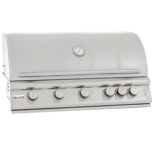 Blaze Premium LTE 40" 5-Burner Gas Grill With Rear Infrared Burners
