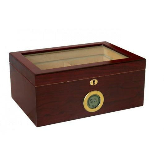 Berkeley Digital Desktop Cigar Humidor | Lift Out Tray | Holds 100 Ct. Cigars