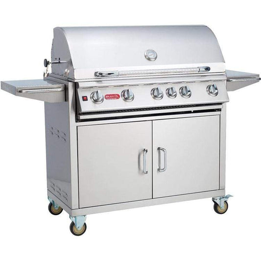 Bull Brahma 38" Freestanding Gas Grill | 5 Infrared Burners & Rotisserie Spit | Freestanding on Cart