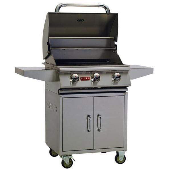 Bull Steer 24" Freestanding Premium Gas Grill | 3 Burners | Freestanding on Cart