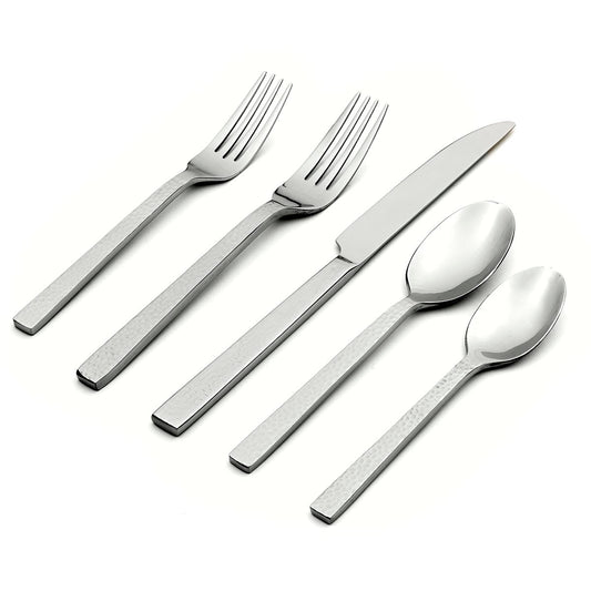 Oneida Chef's Table Hammered 45 Piece Everyday Flatware