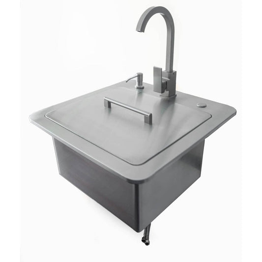 Coyote Built-In Sink / Faucet, Drain, Soap Dispenser / C1SINKF21