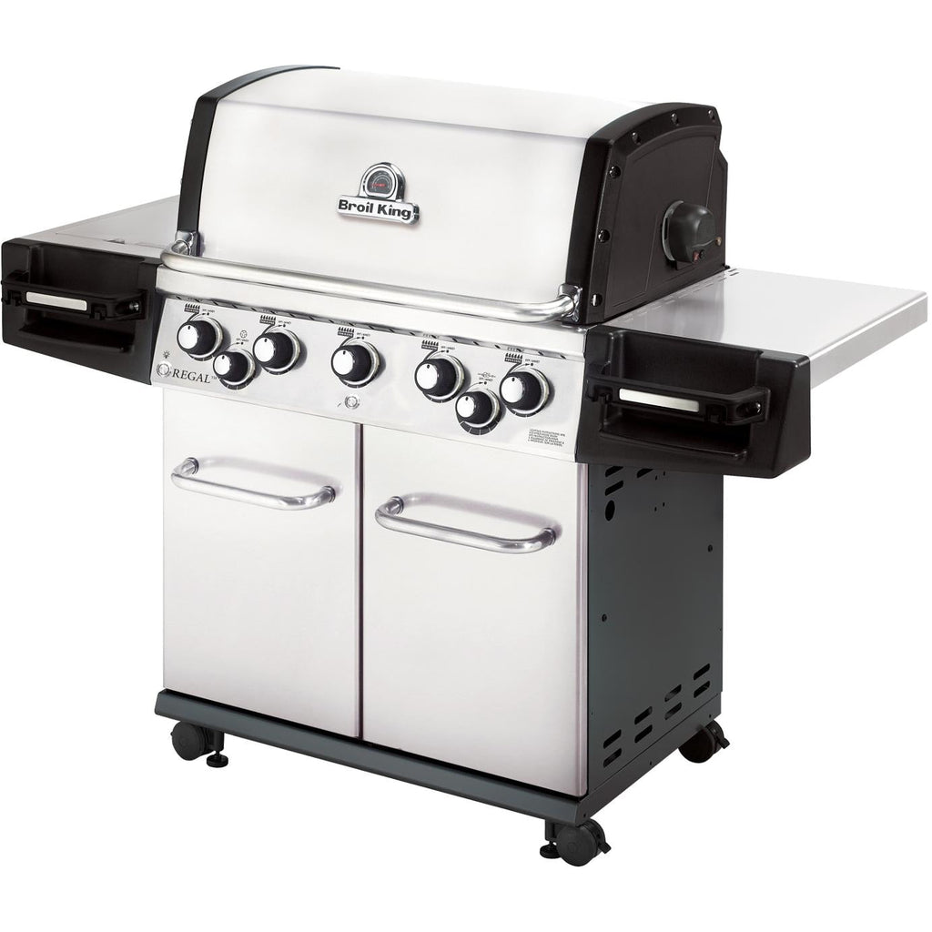 Broil King Regal S 590 PRO 5-Burner Gas Grill - With Rotisserie & Side Burner - Stainless Steel - 958344 LP / 958347 NG