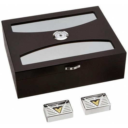 Delano Desktop Cigar Humidor | Holds 100 Ct Cigars