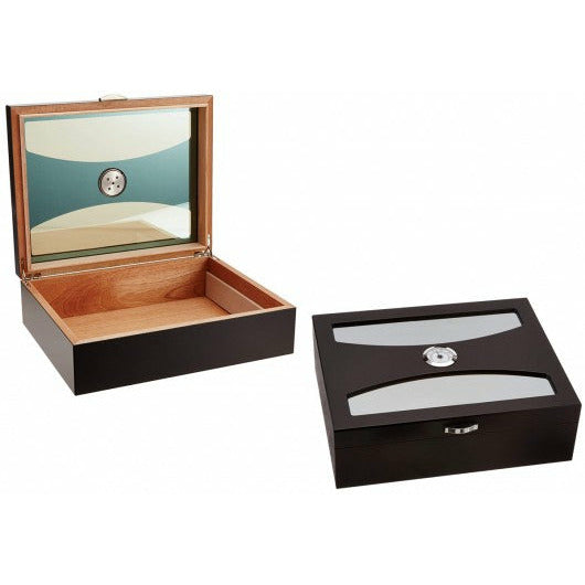 Delano Desktop Cigar Humidor | Holds 100 Ct Cigars