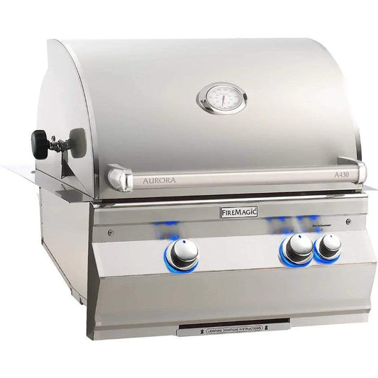 Fire Magic 24" 2-Burner Aurora Built-In Gas Grill w/ Analog Thermometer (A430i)