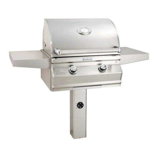 Fire Magic 24" 2-Burner Choice Multi-User In-Ground Post Mount Gas Grill w/ Analog Thermometer (CM430s)