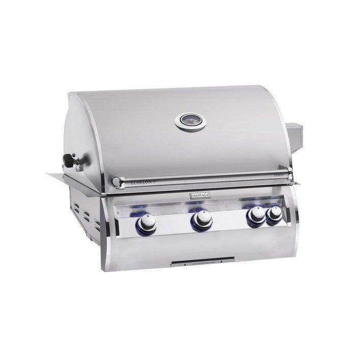 Fire Magic Echelon Diamond 30” Built-In Gas Grill / Rotisserie Backburner, Analog Thermometer / E660i-8EA