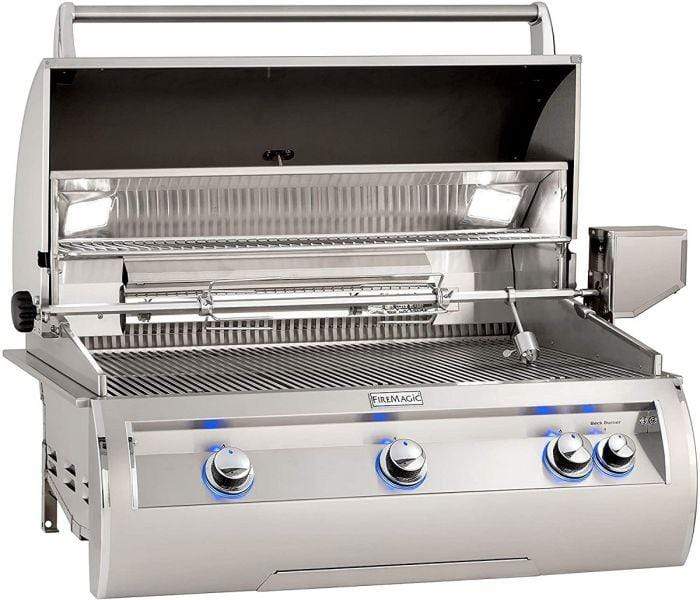 Fire Magic Echelon Diamond 36” Built-In Gas Grill / Rotisserie Backburner, Analog Thermometer / E790i-8EA