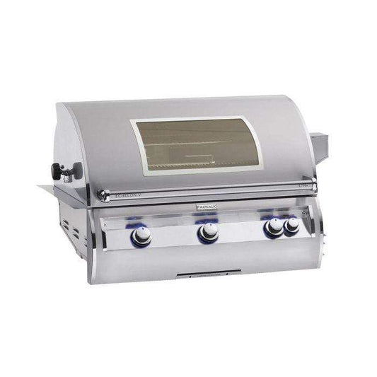 Fire Magic Echelon Diamond 36” Built-In Gas Grill / Rotisserie Backburner, Magic View Window, Analog Thermometer / E790i-8EA-W