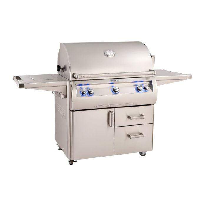 Fire Magic Echelon Diamond E790s Freestanding Cart Gas Grill With Rotisserie, Infrared Burner, Single Side Burner & Analog Thermometer - E790s-8LA-62