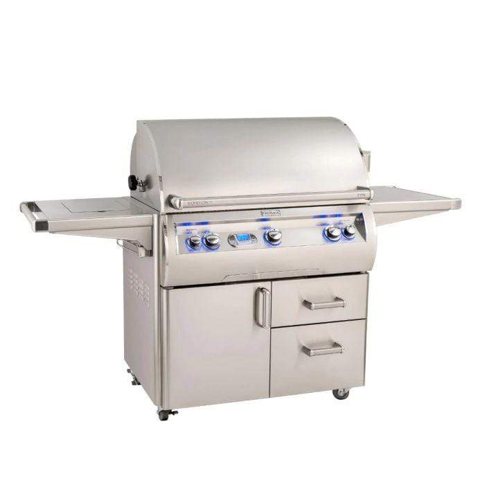 Fire Magic Echelon Diamond E790s Freestanding Cart Gas Grill With Rotisserie, Infrared Burner, Single Side Burner & Digital Thermometer - E790s-8L1-62