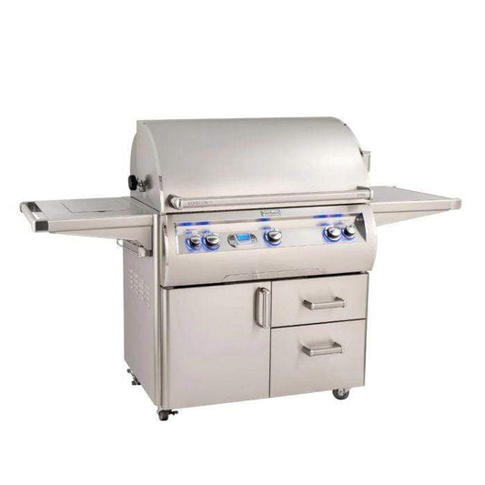 Fire Magic Echelon Diamond E790s Freestanding Cart Gas Grill With Rotisserie, Single Side Burner & Digital Thermometer - E790s-8E1-62