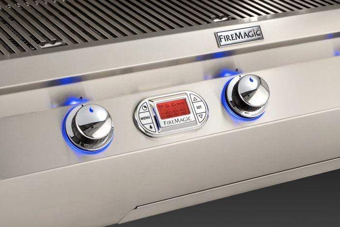 Firemagic Echelon E1060s Freestanding Cart Gas Grill Digital Thermometer and Single Sideburner E1060s-8E1-62