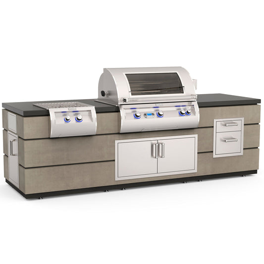 Fire Magic Contemporary Island System With Double Drawer ID790-SMD-115BA
