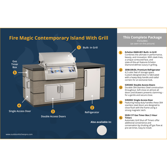 Fire Magic Contemporary Island With Grill