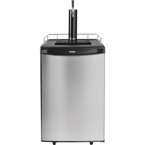 Danby 21" Wide Stainless Steel Beer Kegerator | Single Tap | Freestanding