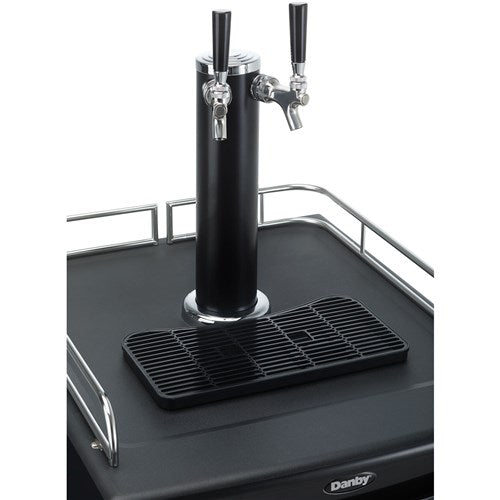 Danby 21" Stainless Steel Beer Kegerator | Double Tap | Freestanding