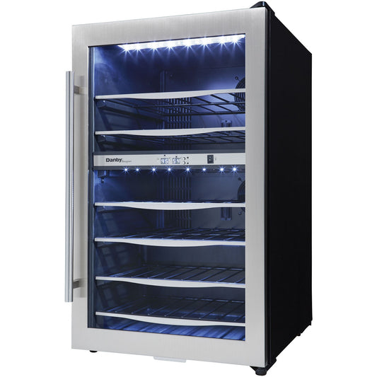 Danby 20" Wide 38 Bottle Dual Zone Freestanding Wine Cooler