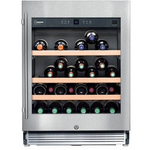 Liebherr 24" Wide Under-Counter Wine Cabinet | Single Zone | Holds 46 Bottles