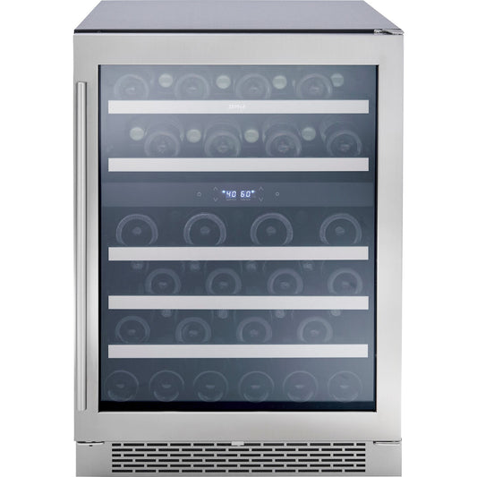 Zephyr Presrv 24" Dual Zone Wine Cooler | Holds 45 Bottles | PRW24C02CG