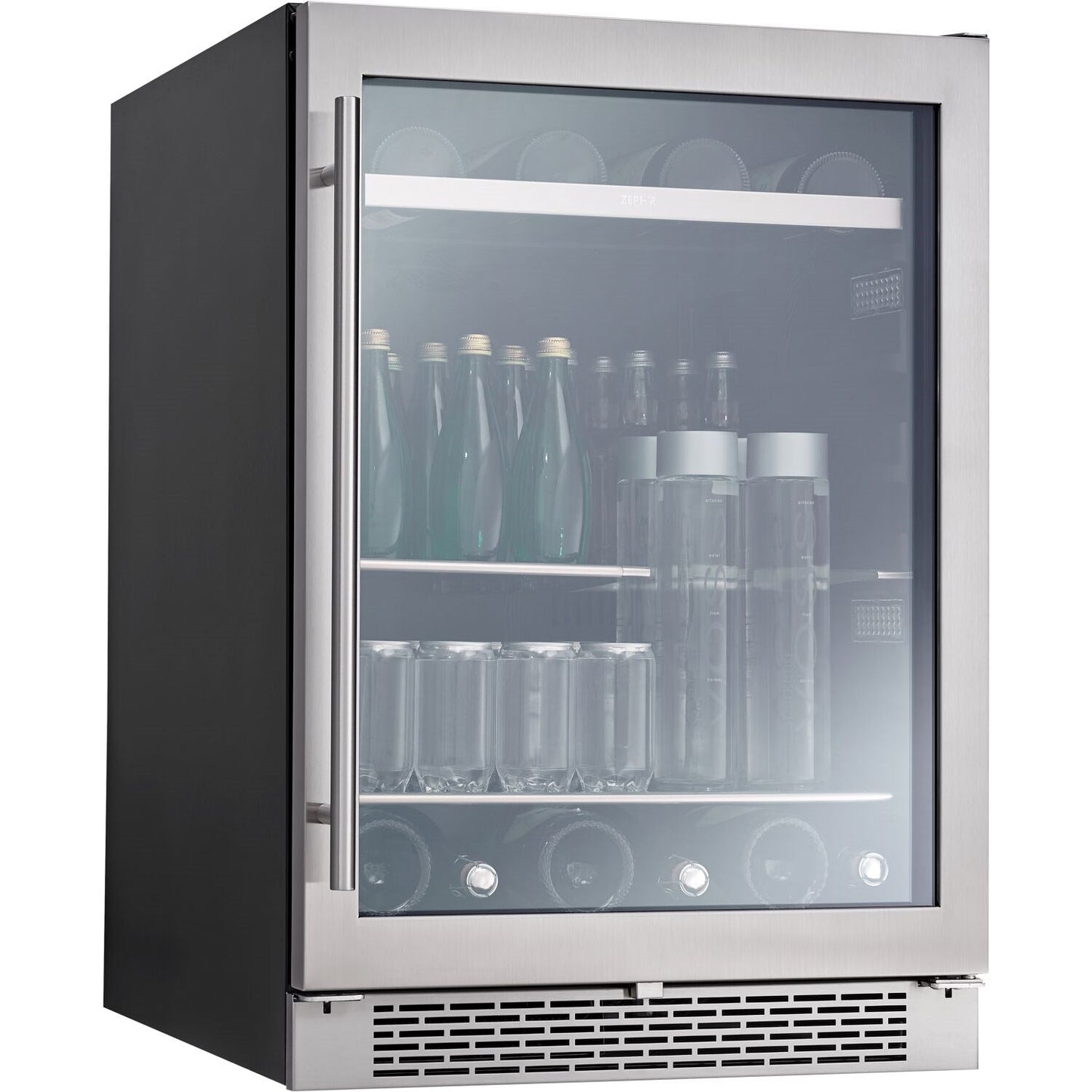 Zephyr Presrv™ 24" Wide, Single Zone Beverage Cooler Reversible Door lock, ADA Compliant- Stainless Steel