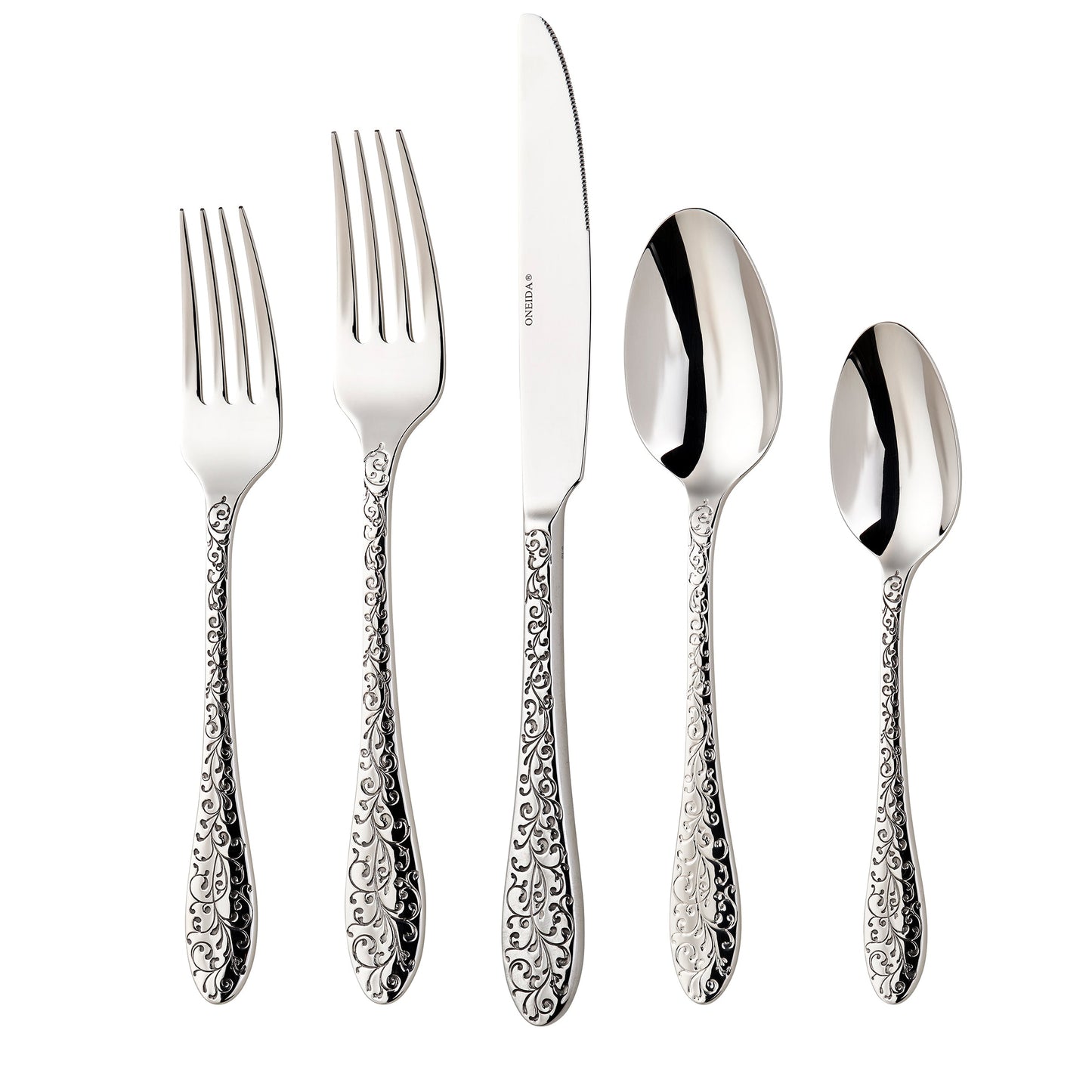 Ivy Flourish 20 Piece Fine Flatware Set