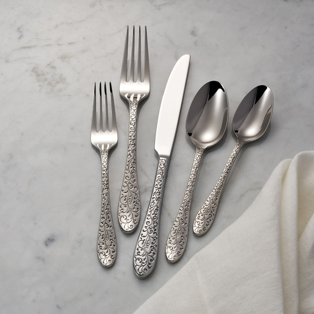 Ivy Flourish 20 Piece Fine Flatware Set