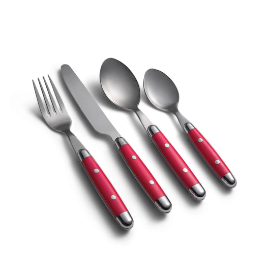 Jubilee Red 16-Piece Flatware Set