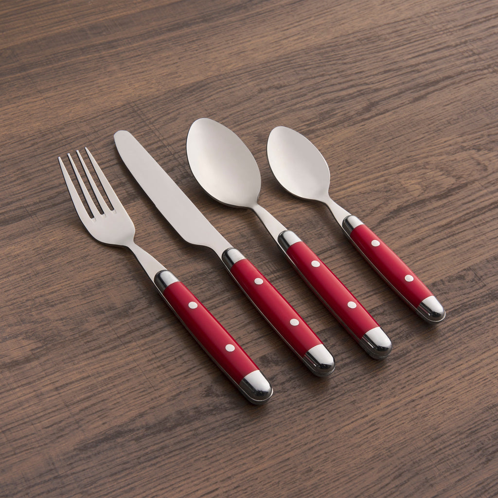 Jubilee Red 16-Piece Flatware Set