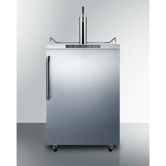Summit 24" Wide, Single Tap Outdoor Kegerator - Freestanding, Commercial Approved
