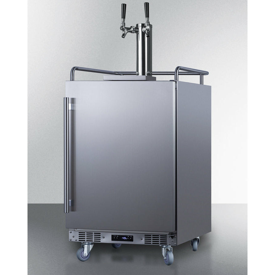 Summit 24" Wide, Dual Tap Outdoor Beer Kegerator