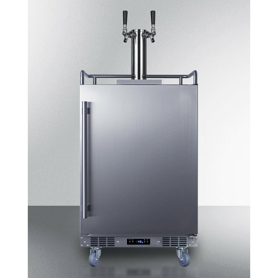 Summit 24" Wide, Dual Tap Outdoor Beer Kegerator