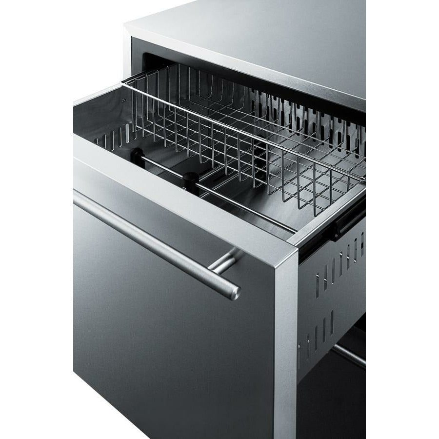 Summit 24" Wide, 2-Drawer Outdoor Freezer