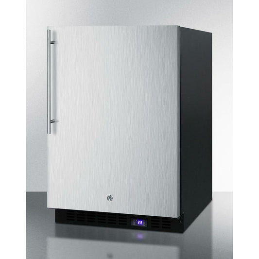 Summit 24" Wide, Outdoor Freezer w/ Vertical Handle (Black Exterior Cabinet)