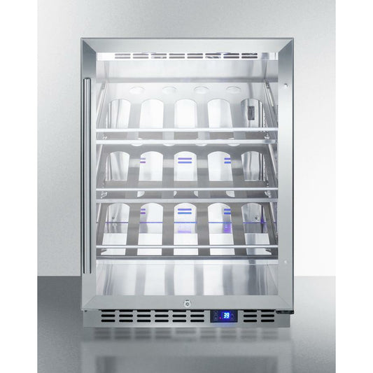 Summit 24" Wide, Single Zone Outdoor Wine Cooler, Commercial Approved