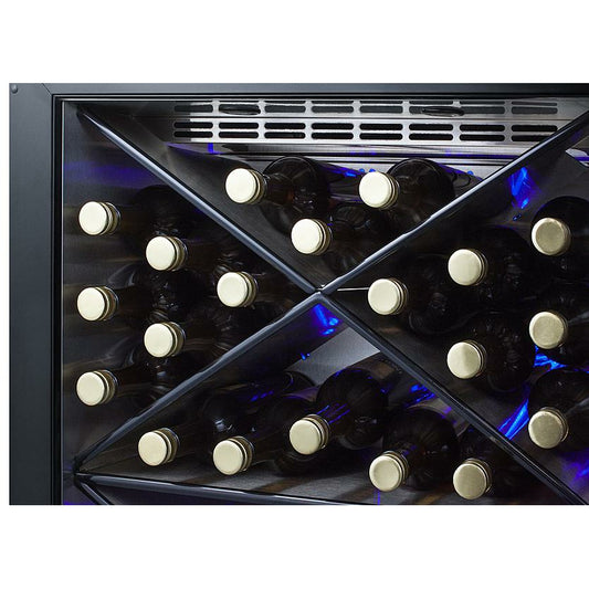 Summit 24" Wide,  Single Zone Outdoor Wine Cooler w/ Diamond Shelving, Commercial Approved,