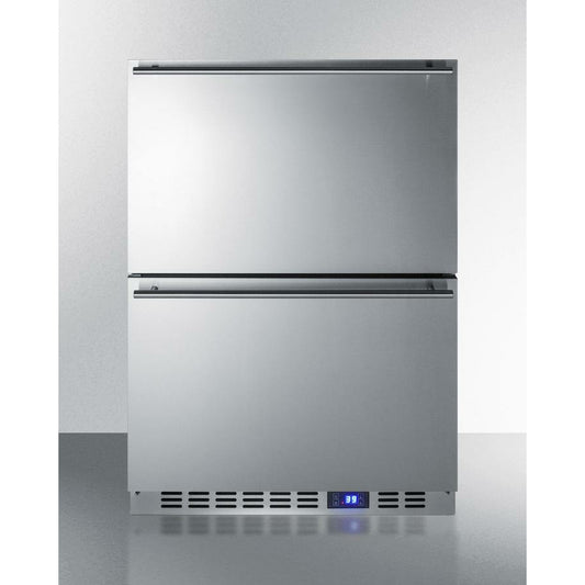 Summit 24" Wide, Dual Drawer Outdoor Refrigerator