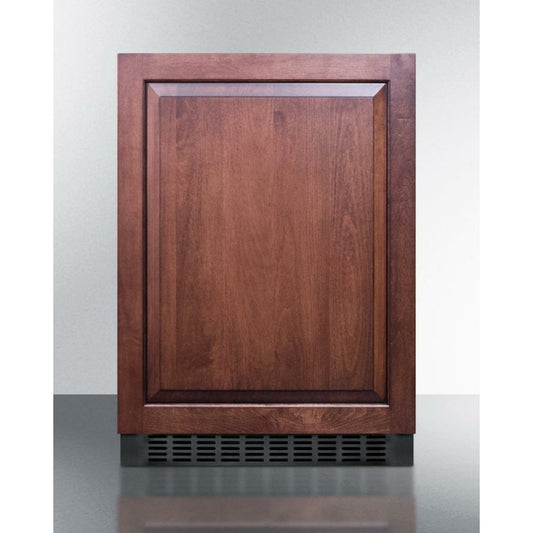 Summit 24" Wide, Outdoor Refrigerator - Custom Panel Ready (Black Exterior Cabinet)