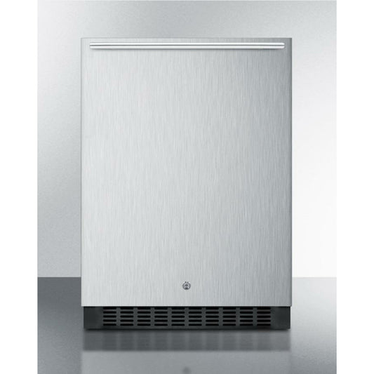 Summit 24" Wide, Outdoor Refrigerator w/ Horizontal Handle (Black Exterior Cabinet)