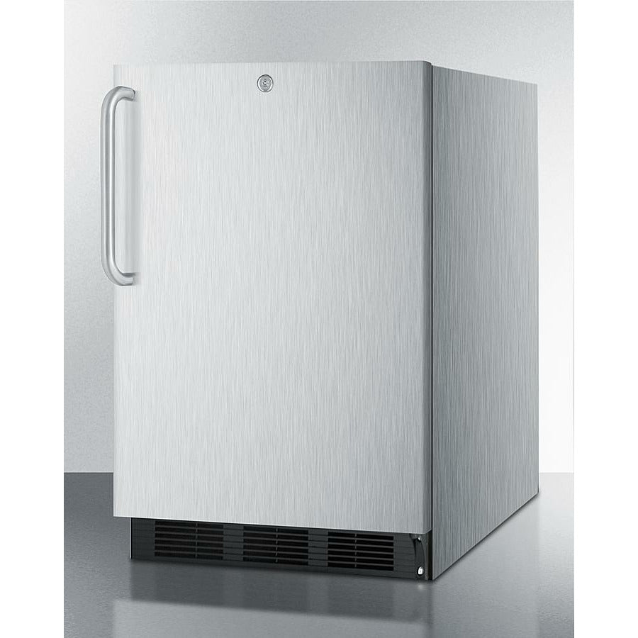 Summit 24" Wide, Outdoor Refrigerator, ADA Compliant, Commercial Approved (Stainless Steel)