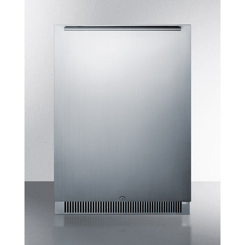 Summit Outdoor, 24" Wide All-Refrigerator and Beverage Center- Stainless Steel