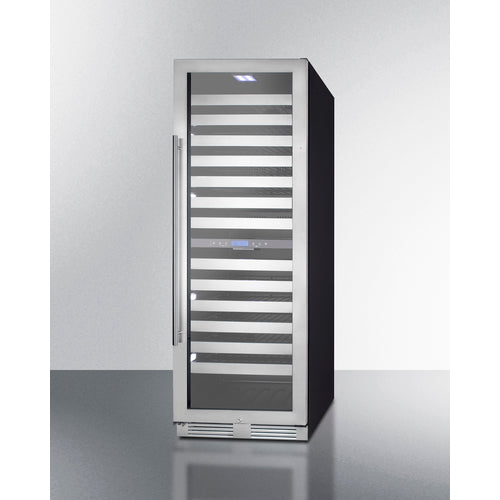 Summit 24" Wide, 163 Bottle Dual Zone Wine Cooler (Stainless Steel or Black Exterior Cabinet)