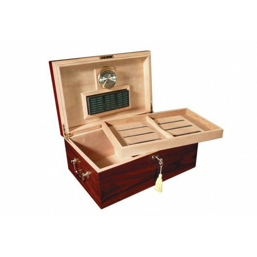 Monte Carlo Desktop Cigar Humidor w/ Lift Out Tray | Holds 120 Cigars