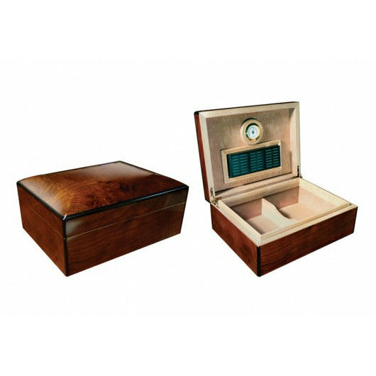 Napoli Desktop Cigar Humidor | Arched Top | Holds 75 Cigars