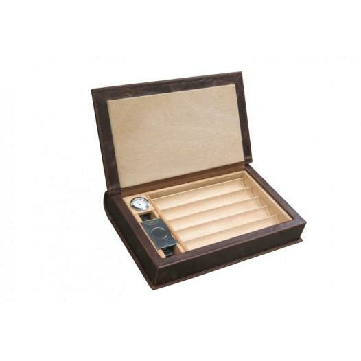 Novelist Travel Cigar Humidor | Gift Set and Accessories | Holds 10 Cigars