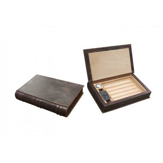 Novelist Travel Cigar Humidor | Gift Set and Accessories | Holds 10 Cigars